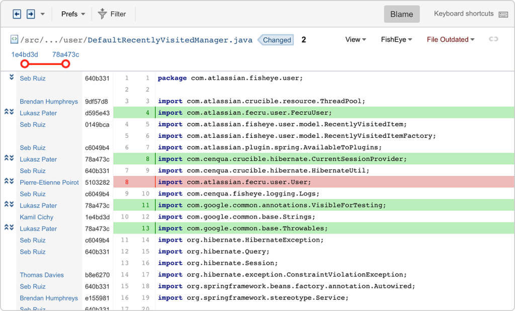 FishEye & Crucible 4.0 さらに使いやすくなったユーザー管理とオンデマンド Blame Atlassian